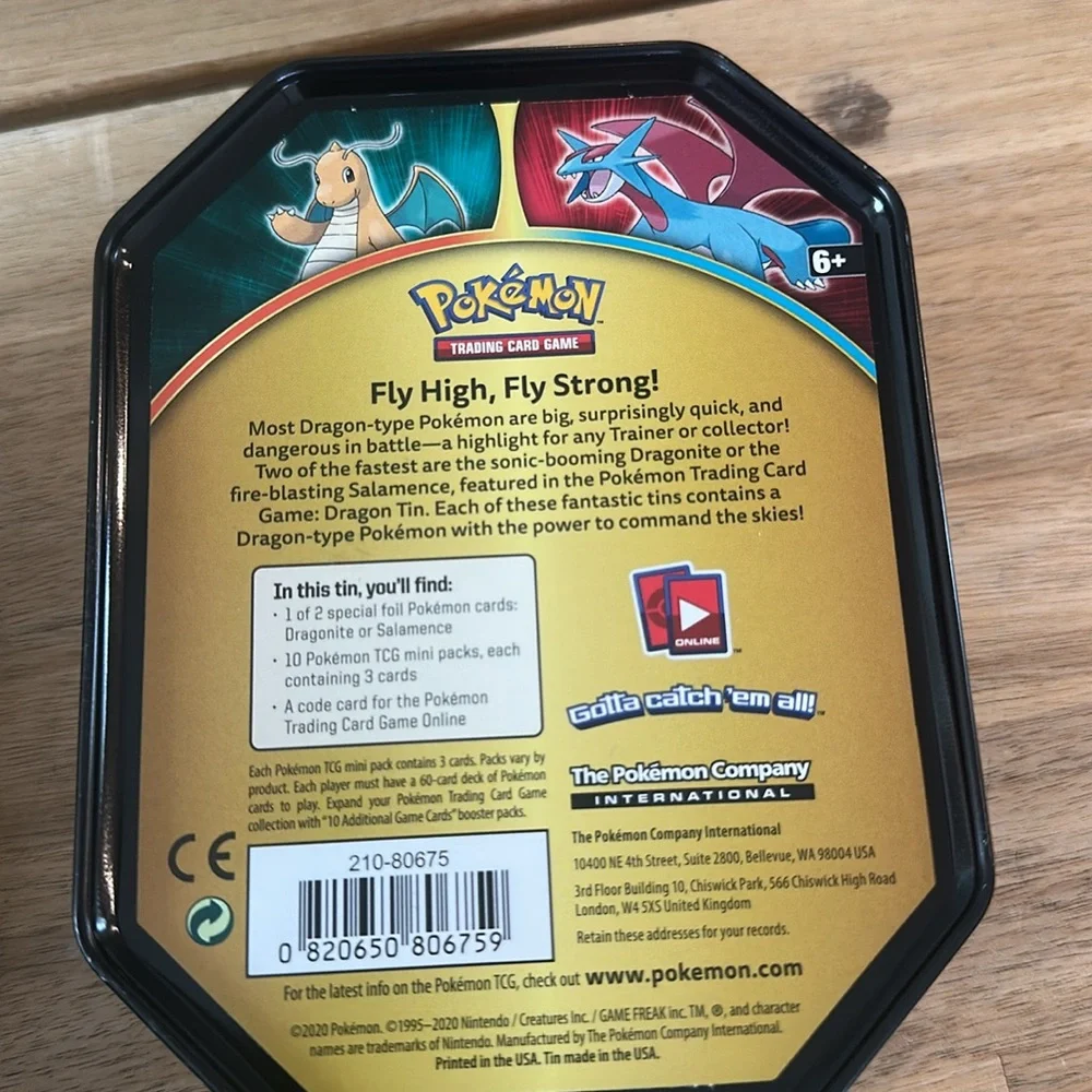 POKEMON EMPTY tins